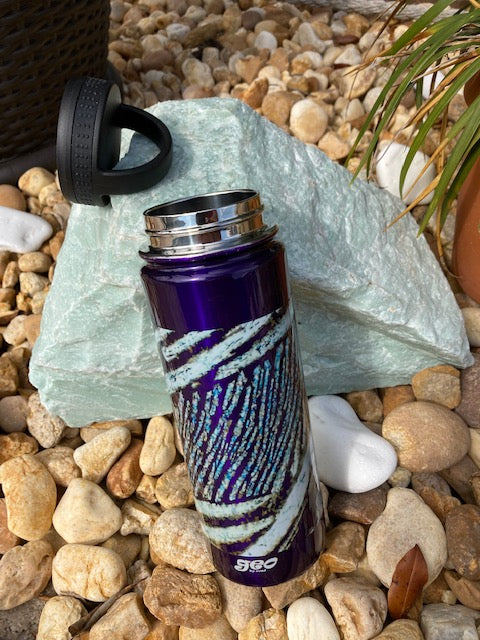 Stainless Steel Purple Water Bottle - 20 oz